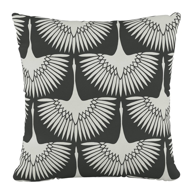 Skyline Furniture Square Outdoor Throw Pillow Flock Midnight