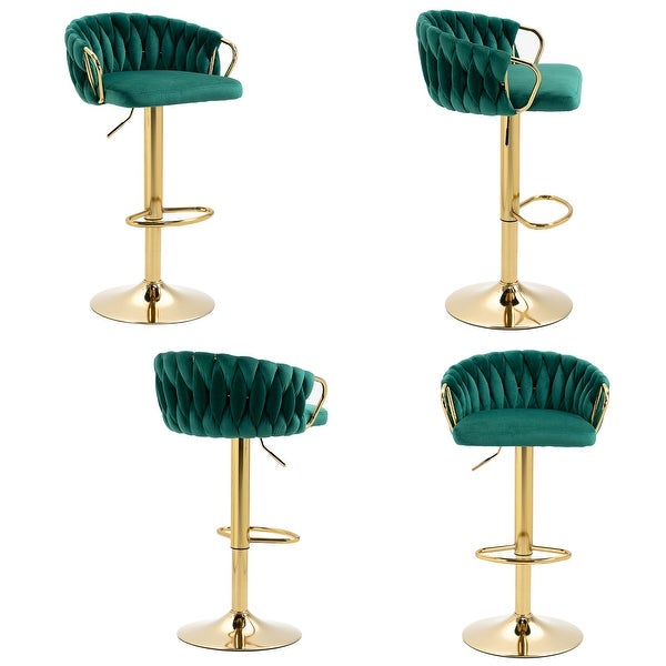 Adjustable Swivel Barstools (Set of 4)