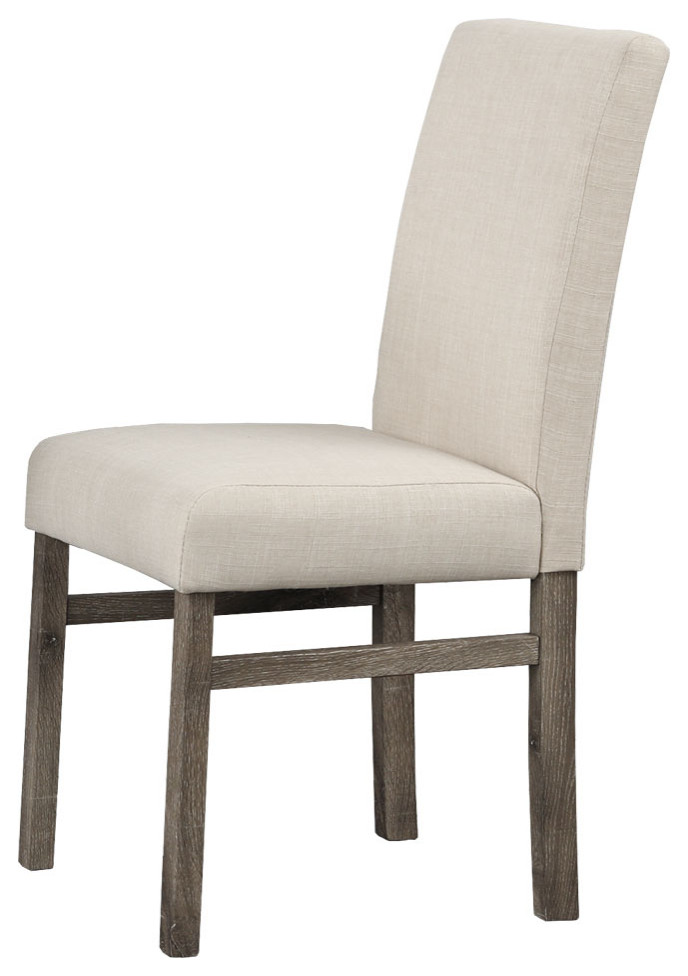 Vitaliya Linen Side Chairs  Set of 2   Transitional   Dining Chairs   by Best Master Furniture  Houzz