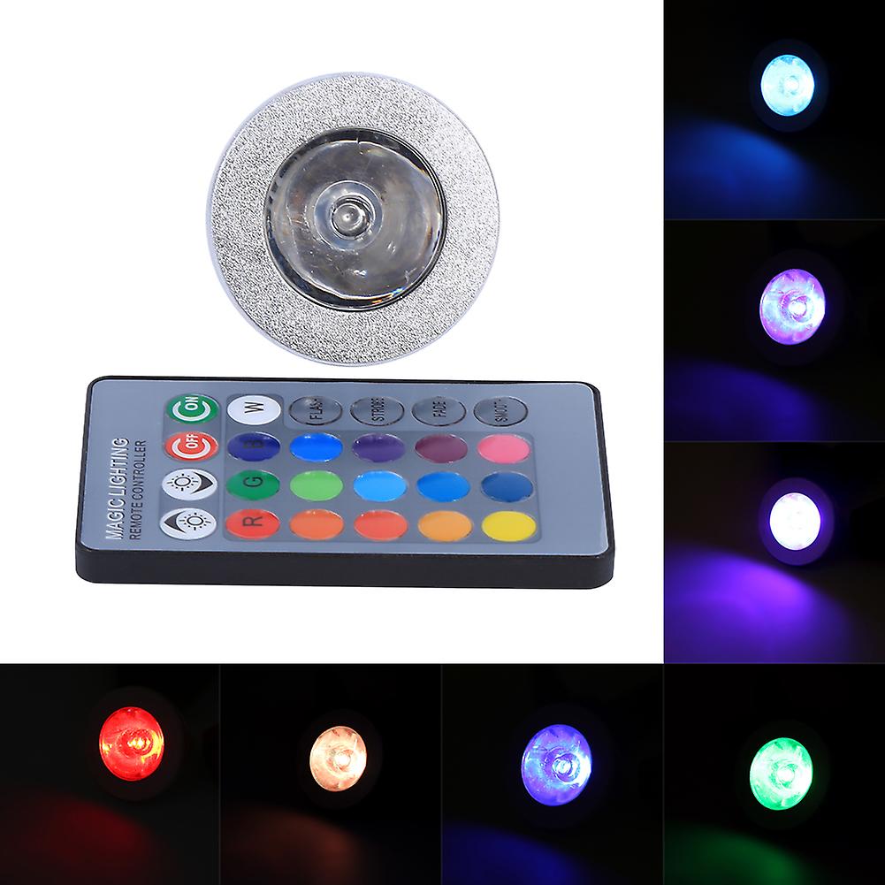 Mr16 3w Rgb Led Light Color Changing Lamp Bulb 12v-24v With Remote Control For Home Bar