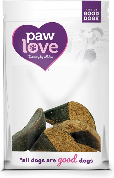 PawLove 1.5-in Peanut Butter Happy Hooves Dog Treat， 4 count