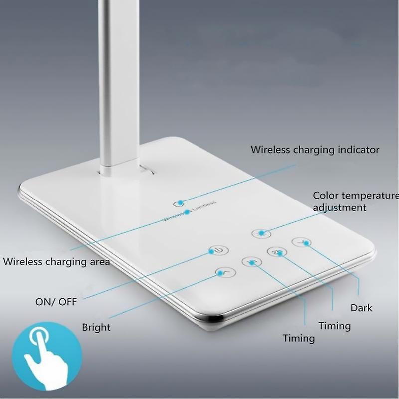 Wireless Charging Desk Lamp Led Eye Protection Folding