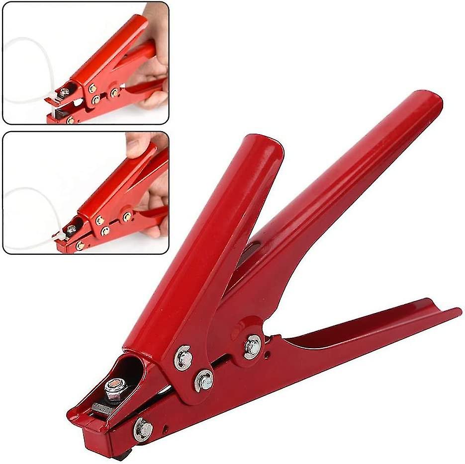 Hs-519 Cable Tie Gun，45 Steel Durable Plastic Nylon，2.4-9mm/0.09-0.35'' Strap Width And Cut Clamp Tool-remaining Cables