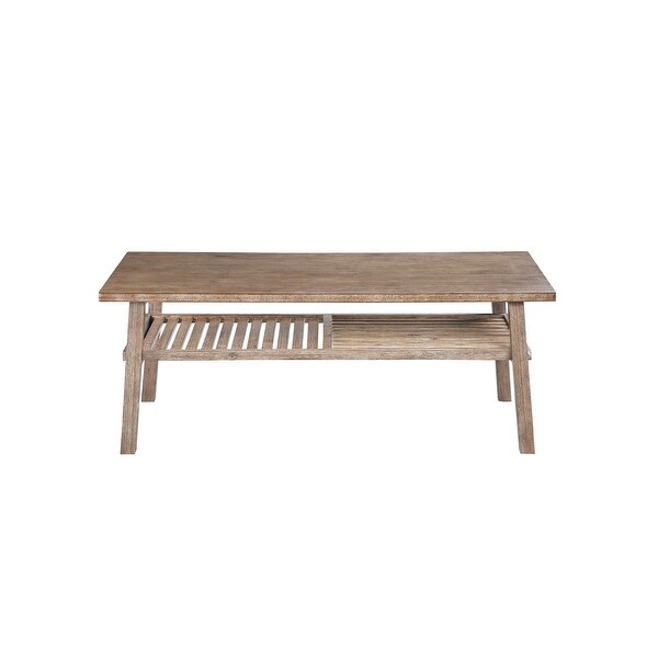 Brown Wood Coffee Table Boraam Sonoma Collection