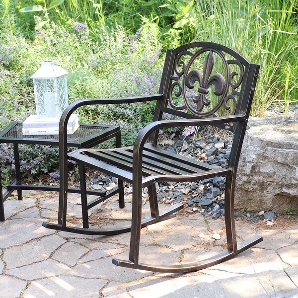 Sunnydaze Patio Rocking Chair