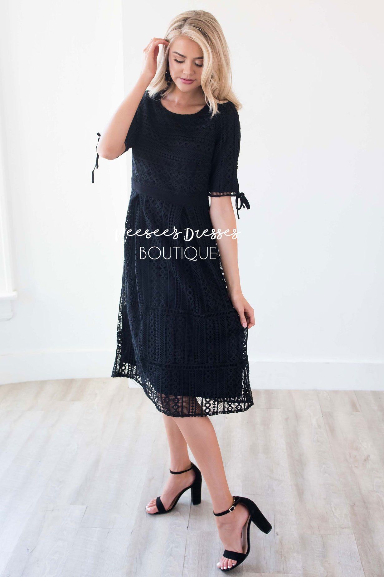 The Alyce Black Lace Dress