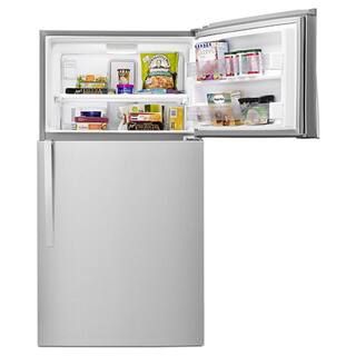 Whirlpool 21.3 cu. ft. Top Freezer Refrigerator in Monochromatic Stainless Steel WRT541SZDM