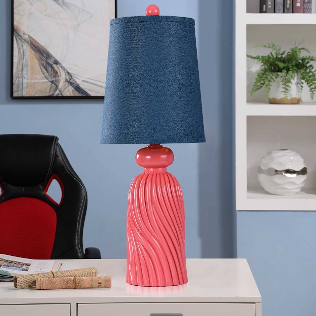 Dann Foley Lifestyle Polyresin Table Lamp Pink Stylecraft