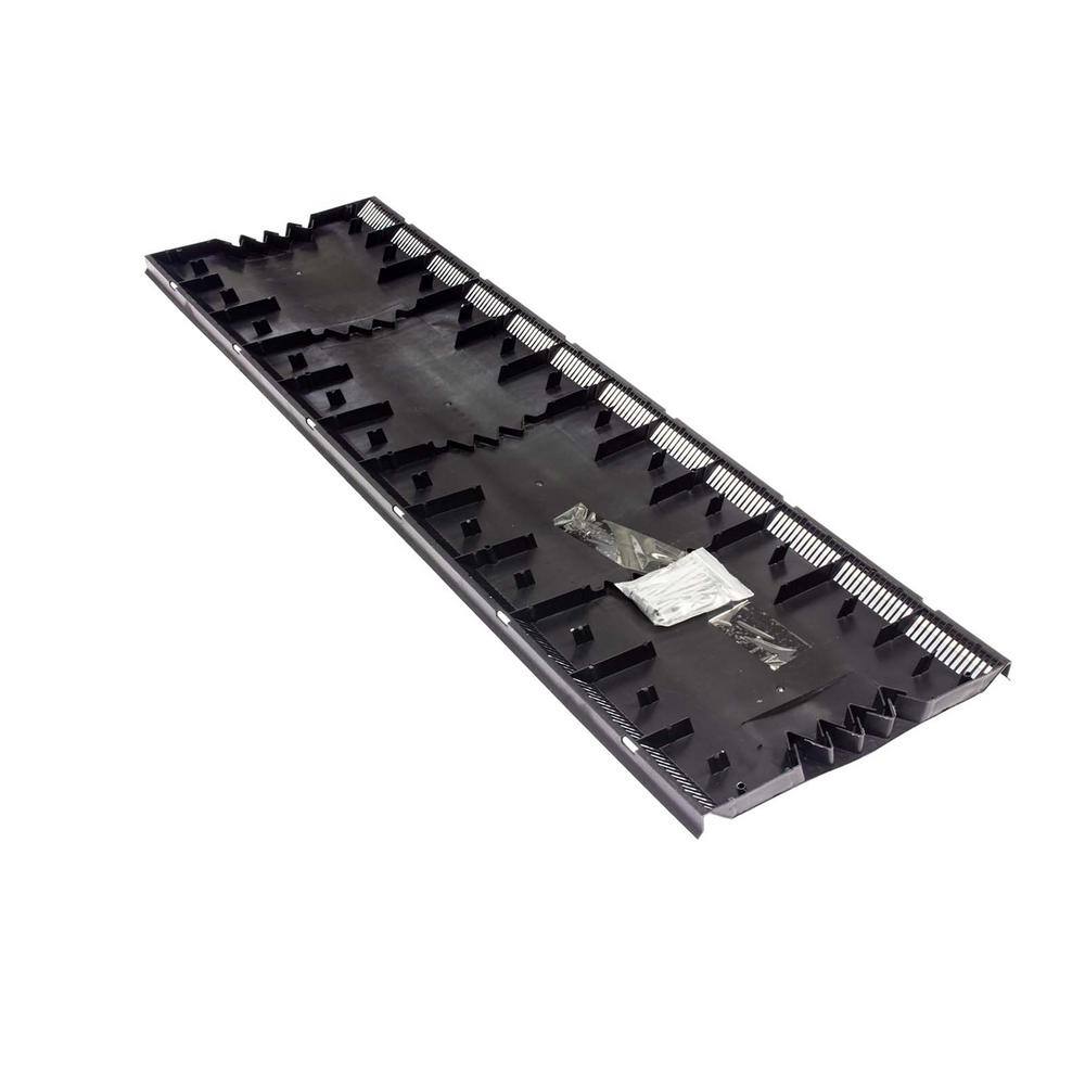 Air Vent VenturiVent 1.1 in. x 14.2 in. x 48 in. Ridge Vent in Black with Nails (Sold in Carton of 10-Pieces Only) VVPN