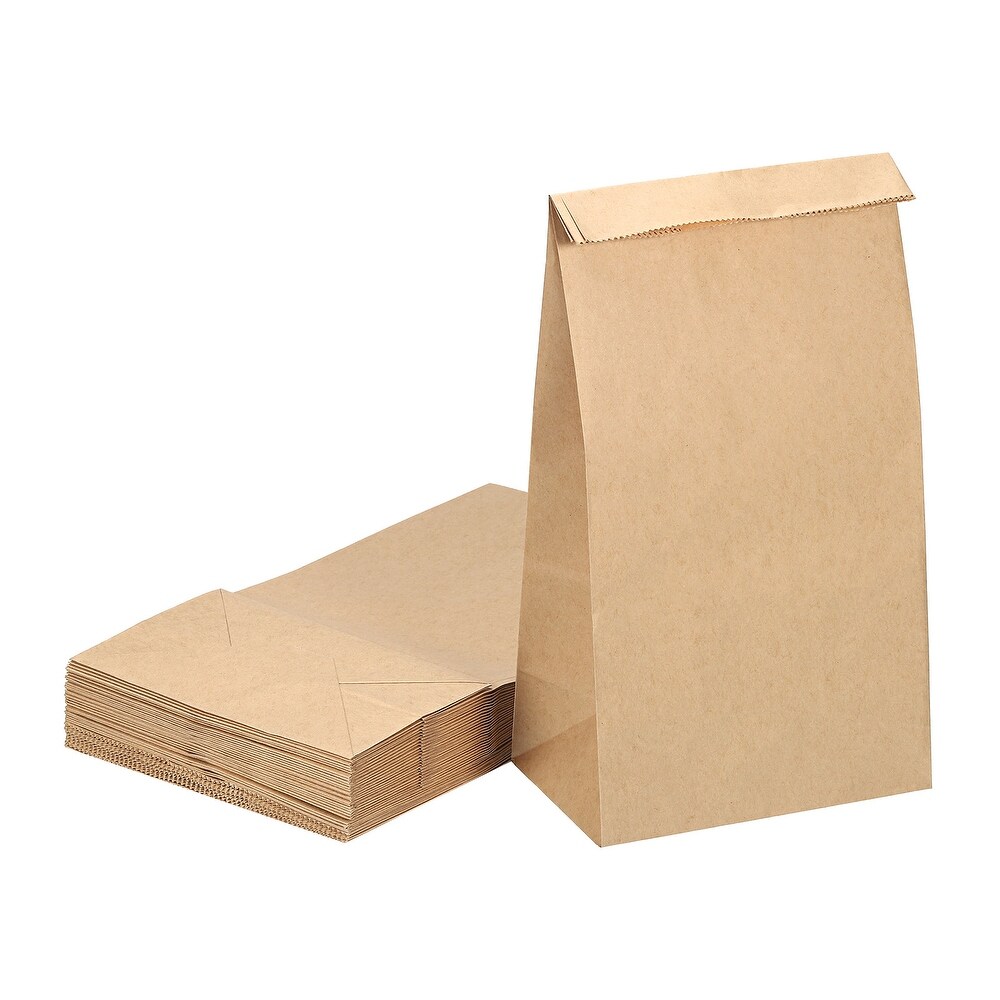 Paper Bags Brown Paper Grocery Bag 8lb 6.1x11.81x3.94 in 90g  Pack of 50