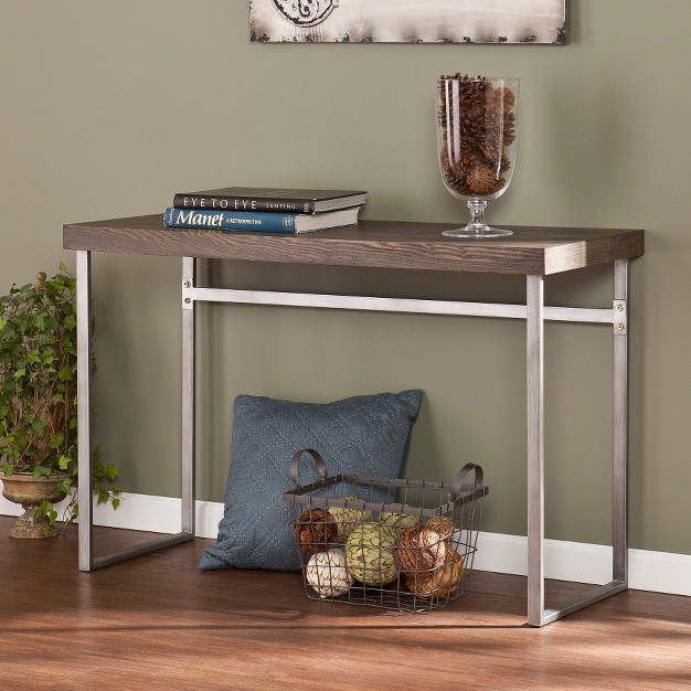 Mixed Material Console Table Aiden Lane