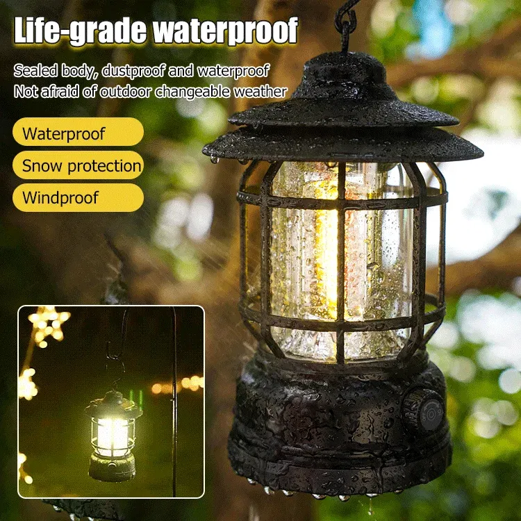 🔥2023 New Year's Promotion-Portable Retro Camping Lamp🔥🔥Buy 2