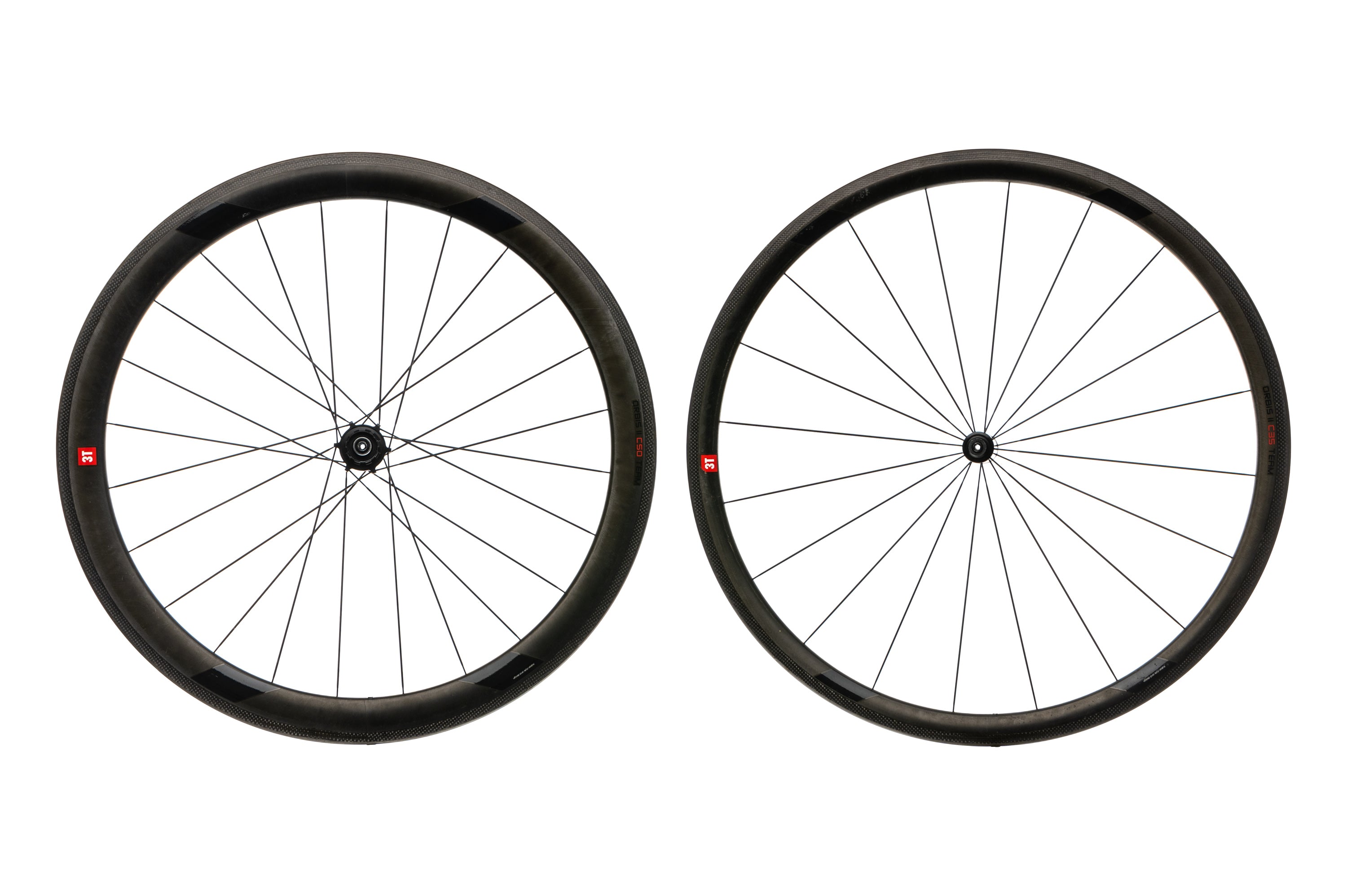 3T Orbis II C35/C50 Team Carbon Clincher 700c Wheelset