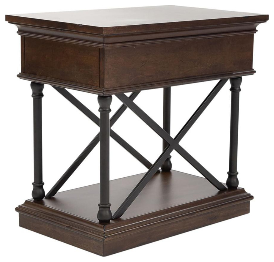 Tribeca drawer chair side table   Contemporary   Accent Chests And Cabinets   by BisonOffice  Houzz