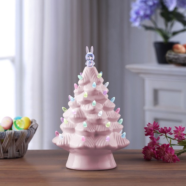 Ceramic Led Easter Bunny Tree