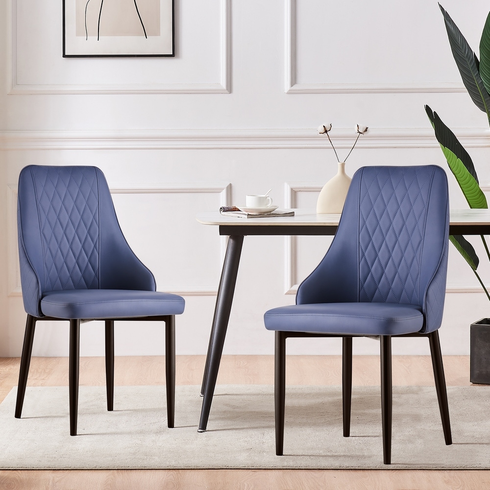 Modern PU Leather Upholstered Dining Chairs with High Back   17.72\