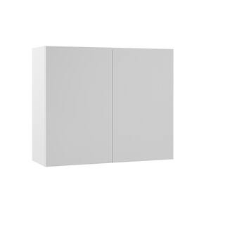 Hampton Bay Designer Series Edgeley Assembled 36x30x12 in. Wall Kitchen Cabinet in White W3630-EDWH