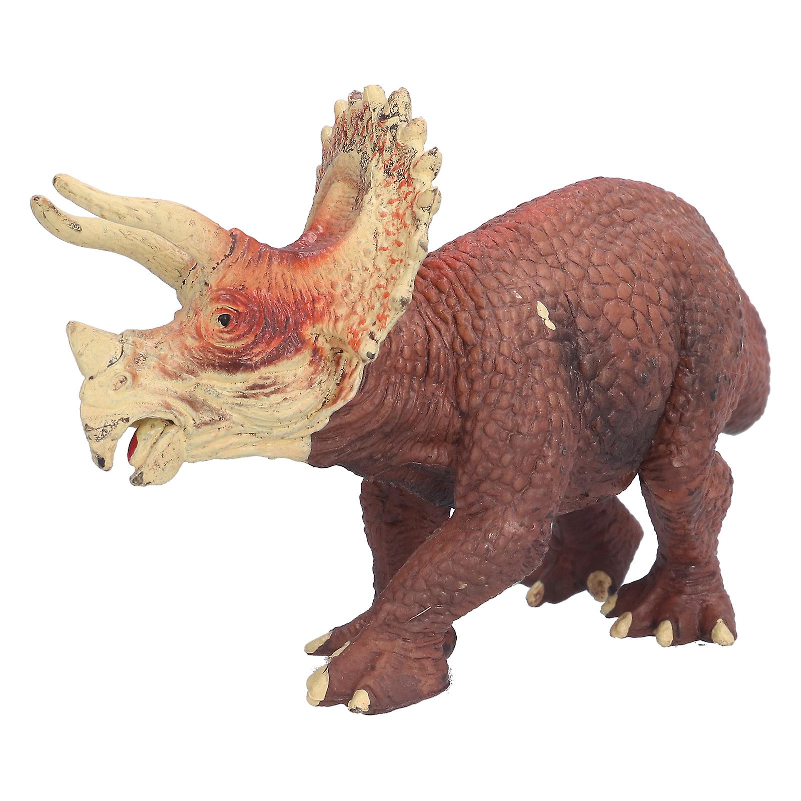 Triceratops Model Pvc Plastic Hand Painted Animal Collection Toys For Above 3 Years Oldtriceratops