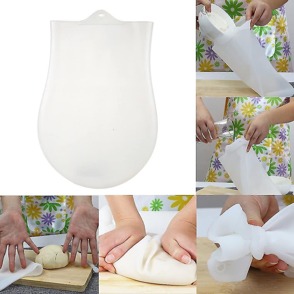 Kneading Dough Bag Soft Silicone Reusable Kneading Dough Bag Flour Mixing Preserving Bags Kitchen Baking Tool