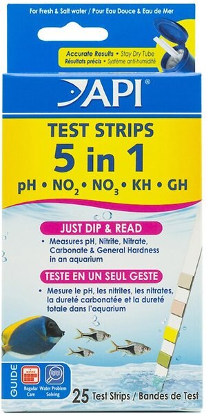 API 5 in 1 Freshwater and Saltwater Aquarium Test Strips