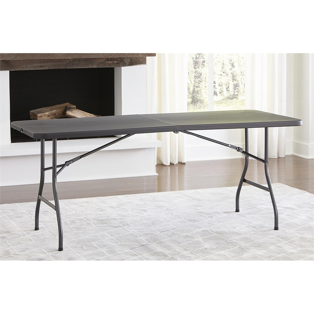 COSCO 6 ft. Fold in Half Banquet Table with Handle