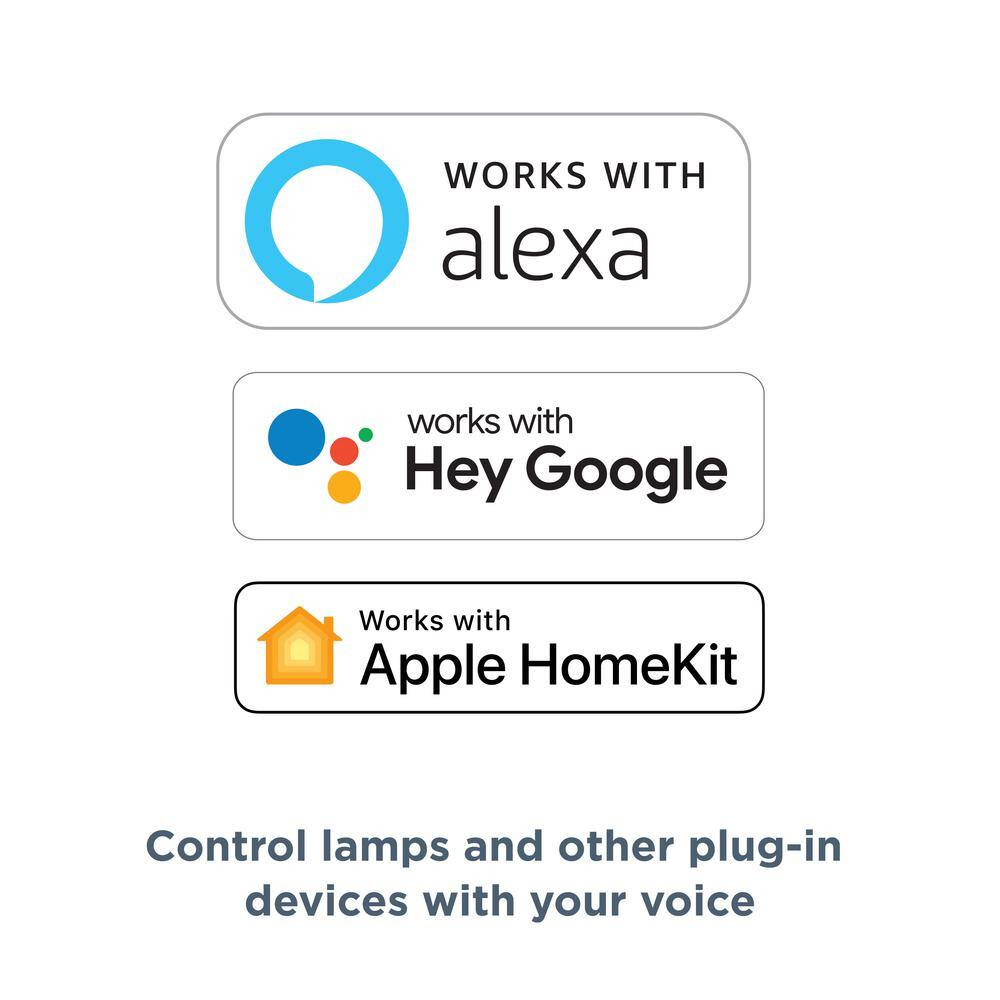 Brilliant Smart Plug - Alexa Google Assistant and More (Smart Home Control Required) BHP120US-WH1