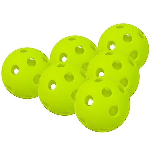 12 Packs 26 Holes Indoor Pickleball Balls Indoor Practice Hole Ball For Indoor Courts， Green