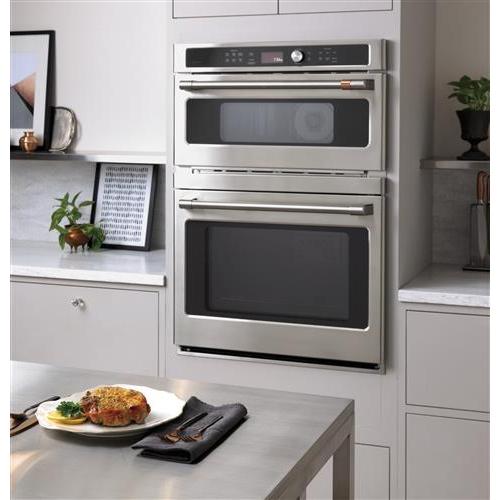 Caf¨¦ 30-inch Built-in Double Wall Oven with Advantium? Technology CTC912P2NS1