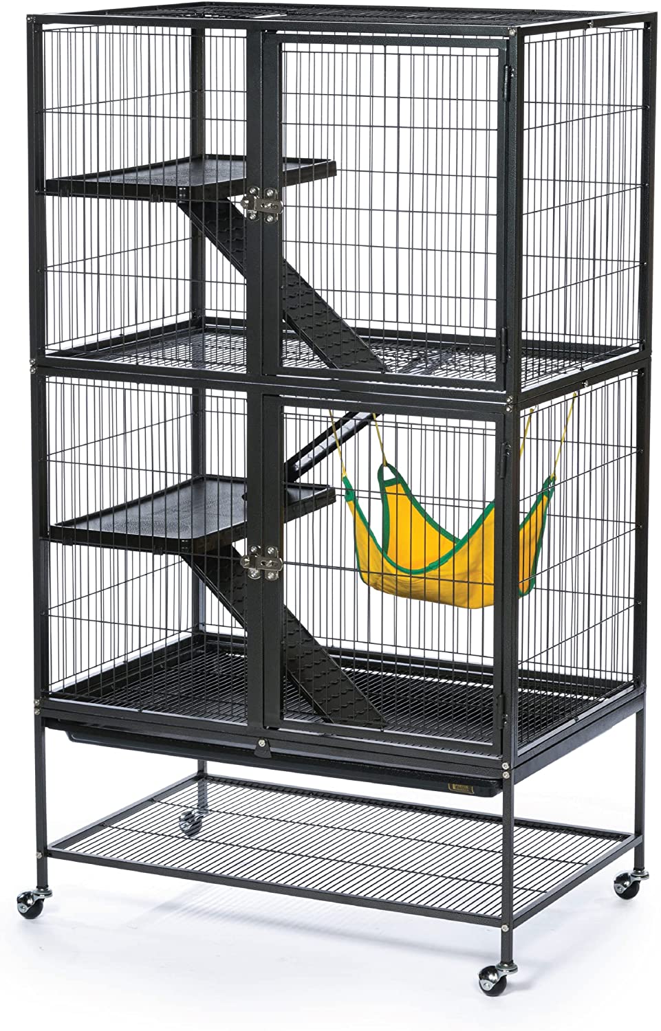 Prevue Hendryx Black Feisty Ferret Cage， Black Hammertone