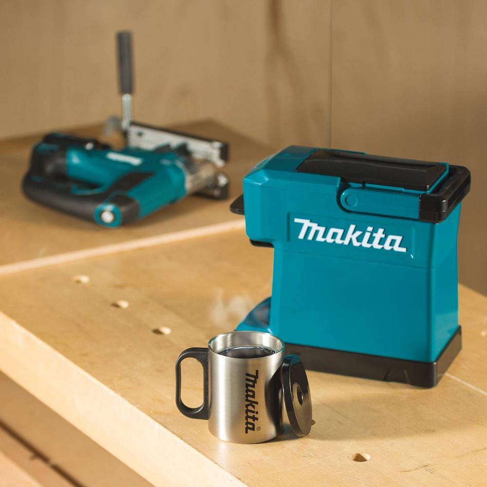 Makita 3-Cup 18-Volt LXT12-Volt MAX CXT Lithium-Ion Teal Cordless Coffee Maker (Tool Only) DCM501Z