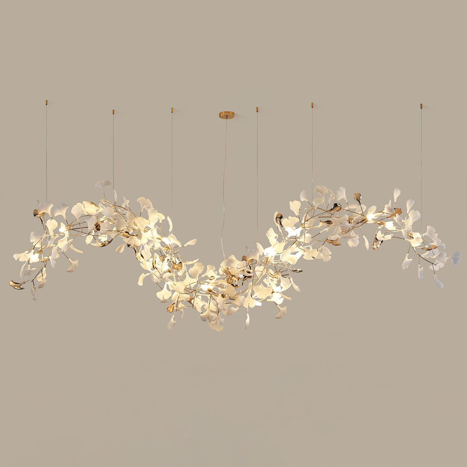 Ginkgo Tip Tlying Chandelier