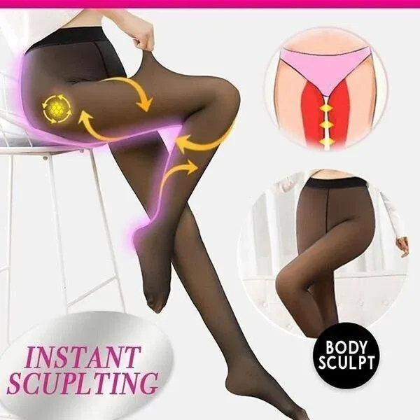 49% OFF🔥🔥-Flawless Legs Fake Translucent Warm Plush Lined Elasti