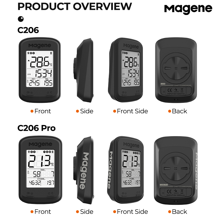 Magene C206 Pro GPS Bike Computer Wireless Cycling Bicycle Speedometer Bluetooth ANT Ciclismo Power Meter For MTB Bike Road