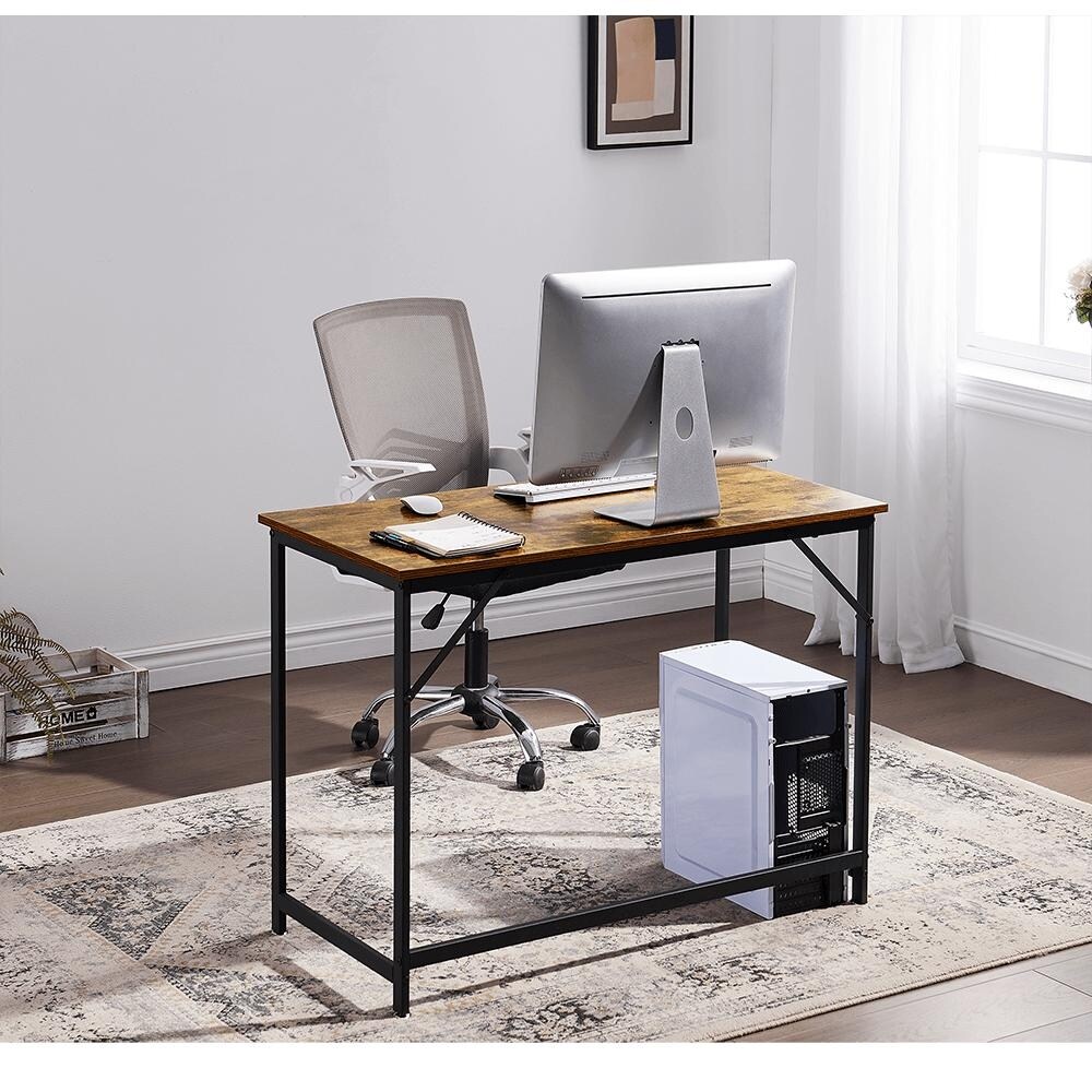 Ivinta Small Computer Desk  Modern Laptop Desk for Home Office  40inch Writing Desk for Small Space