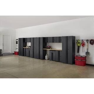 Husky 15-Piece Regular Duty Welded Steel Garage Storage System in Black (242 in. W x 75 in. H x 19 in. D) GS24015-WO