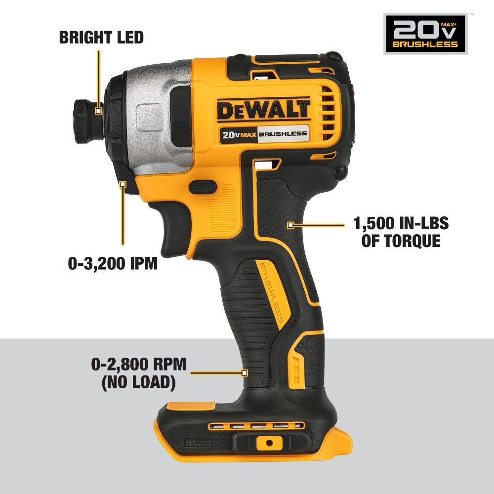 DEWALT 20V MAX 6 Tool Combo Kit Brushless Cordless DCK675D2 from DEWALT