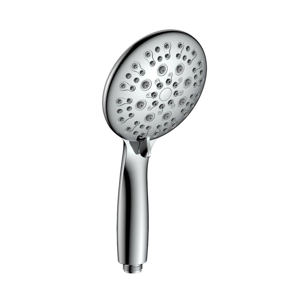 GIVING TREE 5-Spary Patterns with 3 Robe Hook 4 in. High-Pressure Wall Bar Shower Kit with Hand Shower and Valve In Chrome HDFFBT714A2-CH