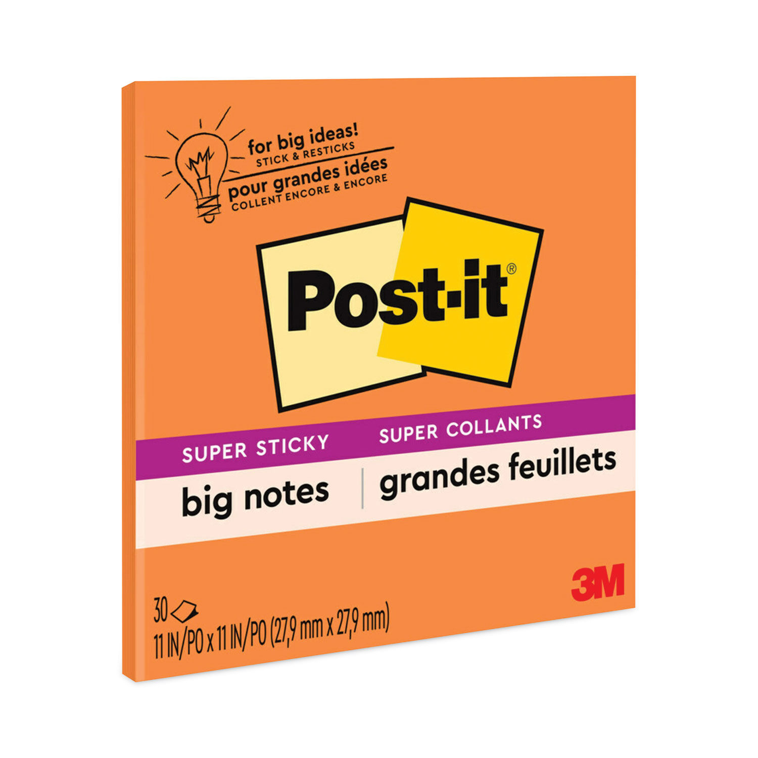 Big Notes by Post-itandreg; Notes Super Sticky MMMBN11O