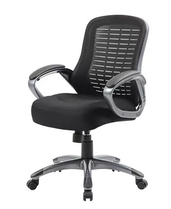 Boss Office Products Ribbed High Back Mesh Chair