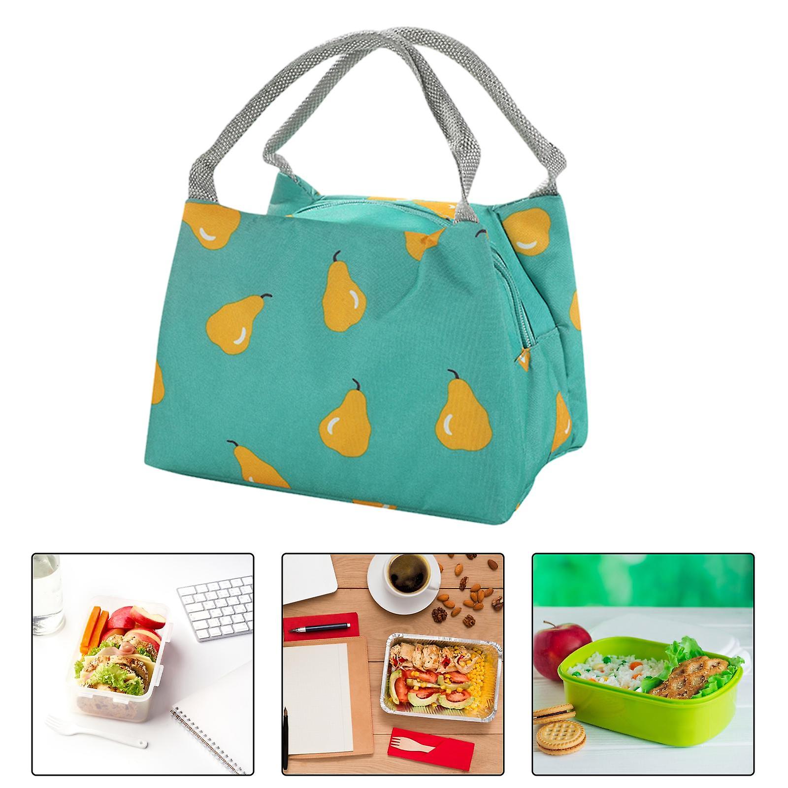 Insulated Lunch Bag Portable Waterproof Lunch Box For Women Men Beach Office Green