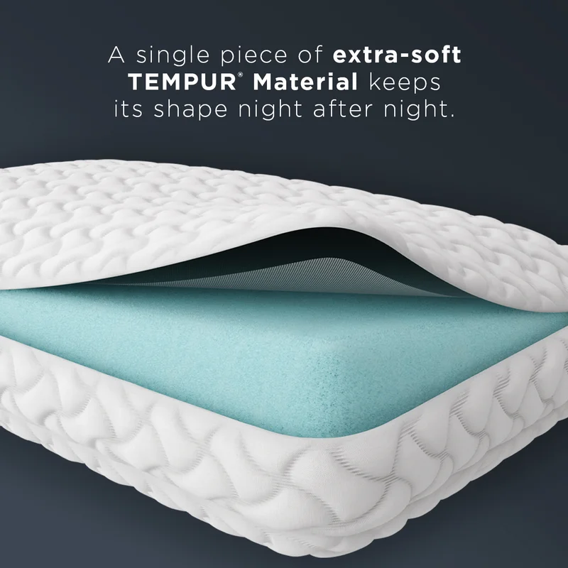 Tempur-Pedic 15316221P TEMPUR-Cloud Pillow for Sleeping， Standard， White