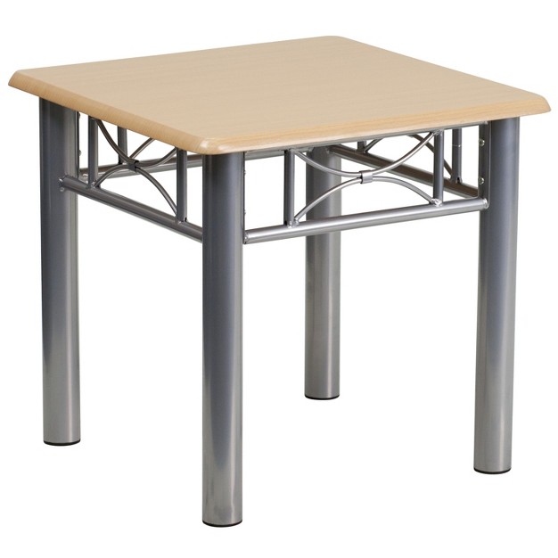 Emma And Oliver Laminate End Table With Steel Frame