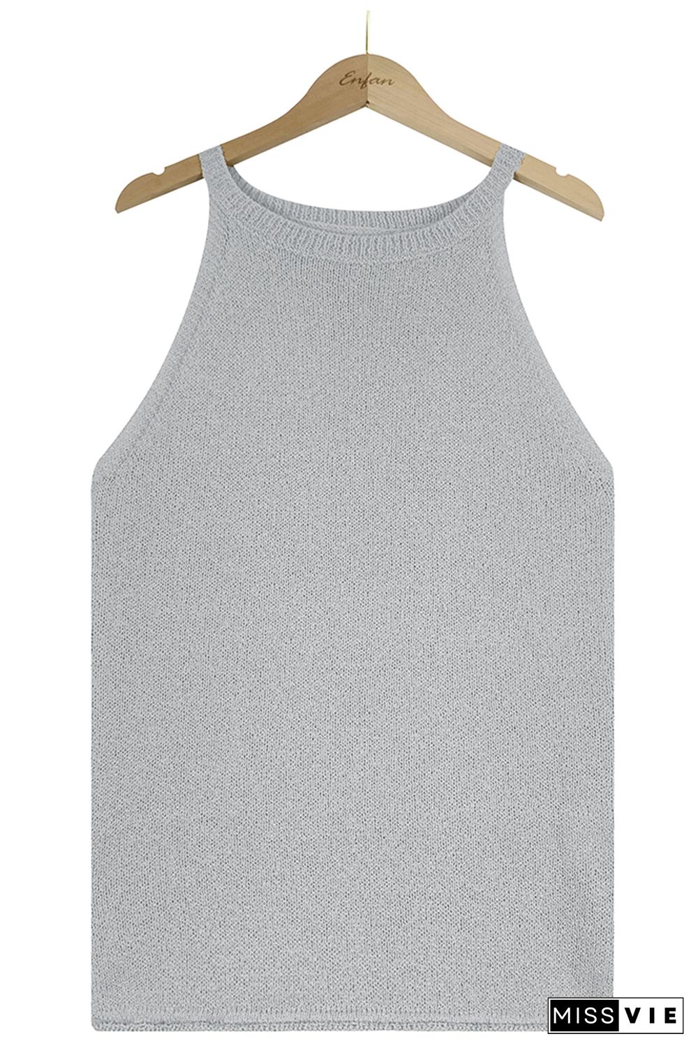 Plain Knit Tank Top