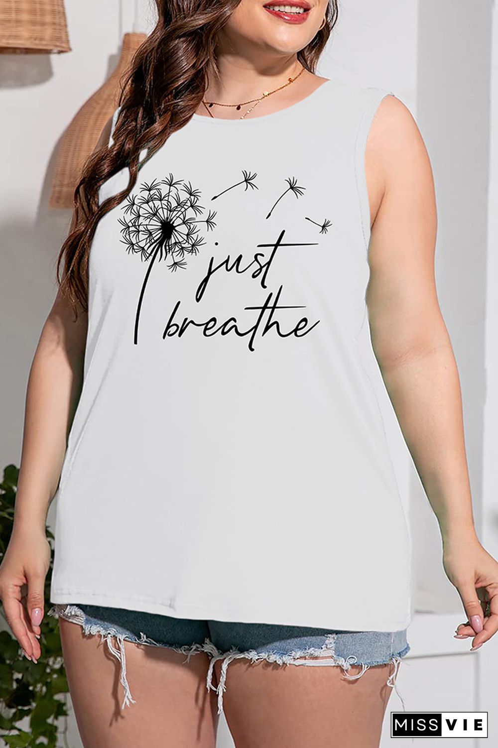 Just Breathe Dandelion Tank Top