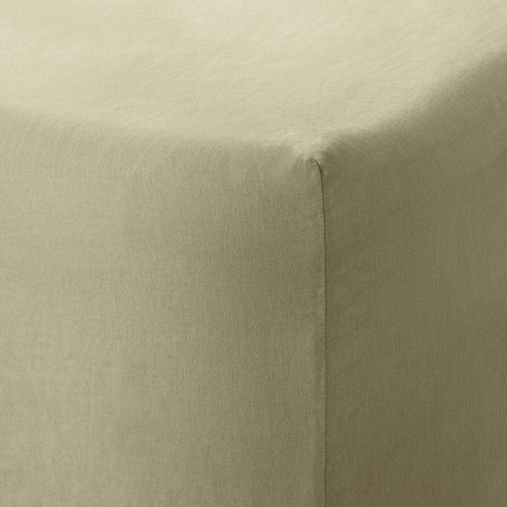 Stonewashed Linen Fitted Sheet