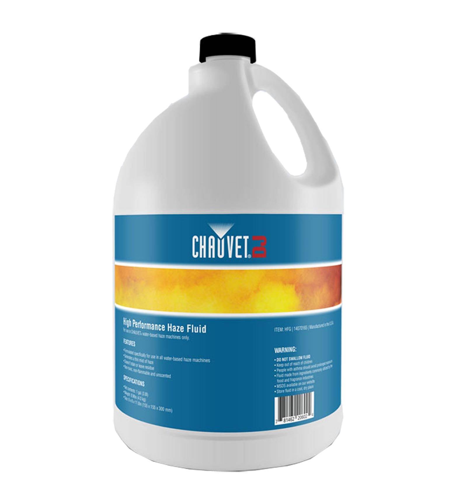 (4) Gallon Bottles Chauvet DJ HFG Fluid for Hurricane Haze 2D Smoke Fog Machine