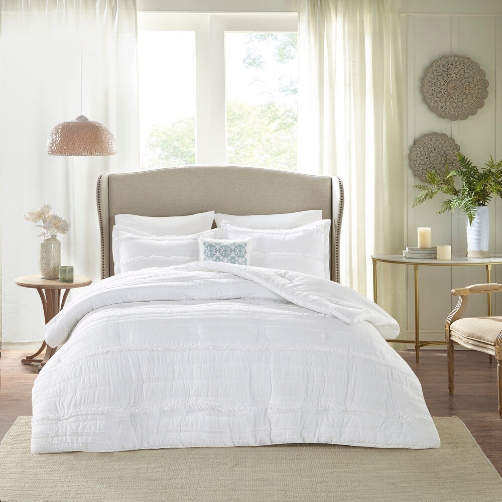 Copper Grove Burwell White Comforter Set