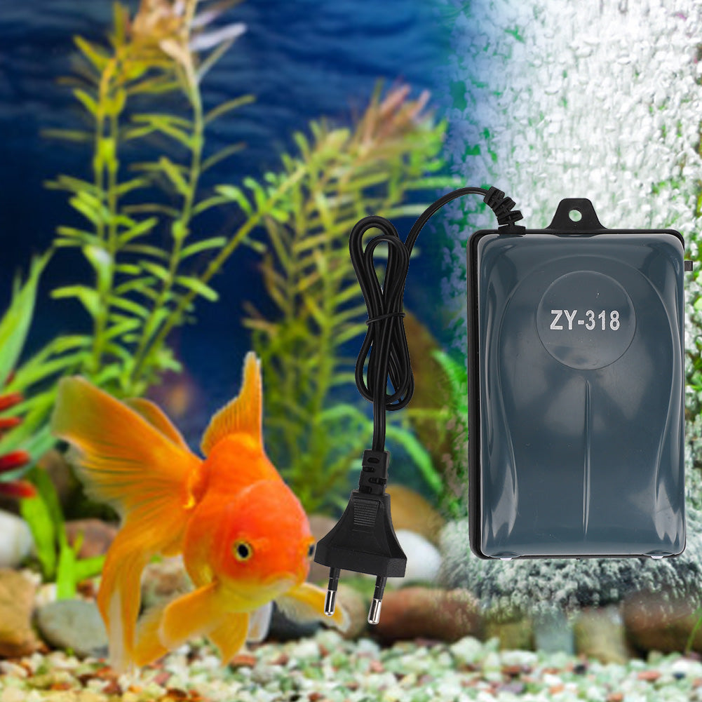 Aquarium Increasing Oxygen Device Fish  Aquarium Oxygen Pump  Work Large Volume Equipment EU Plug 220-240VZY-318