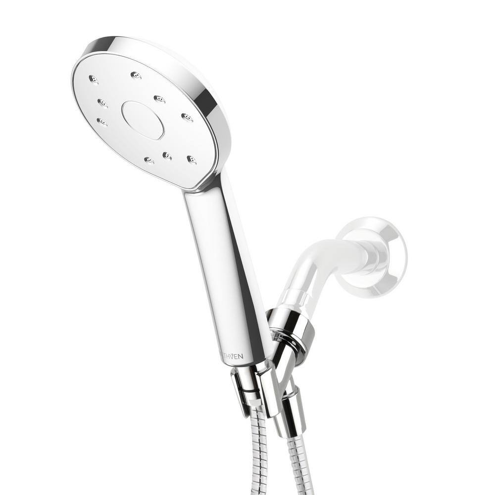 Methven Kiri 1-Spray 5 in. Single Wall Mount Low Flow Handheld Shower Head in Chrome SJK23−LF2H