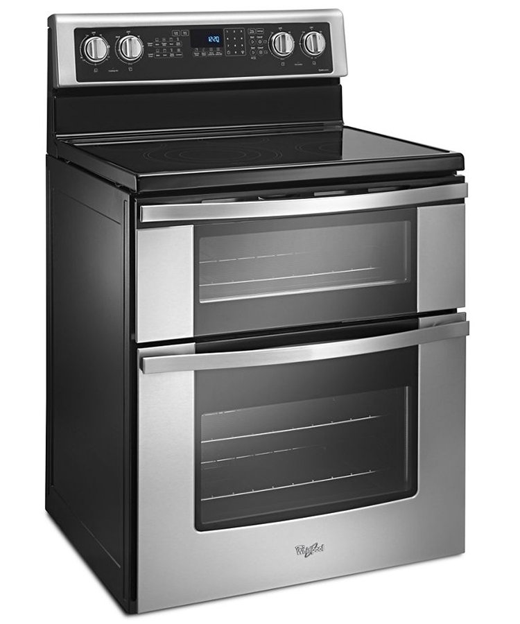 Whirlpool 6.7 Cu. Ft. Stainless Steel Electric Double Oven Range With True Convection